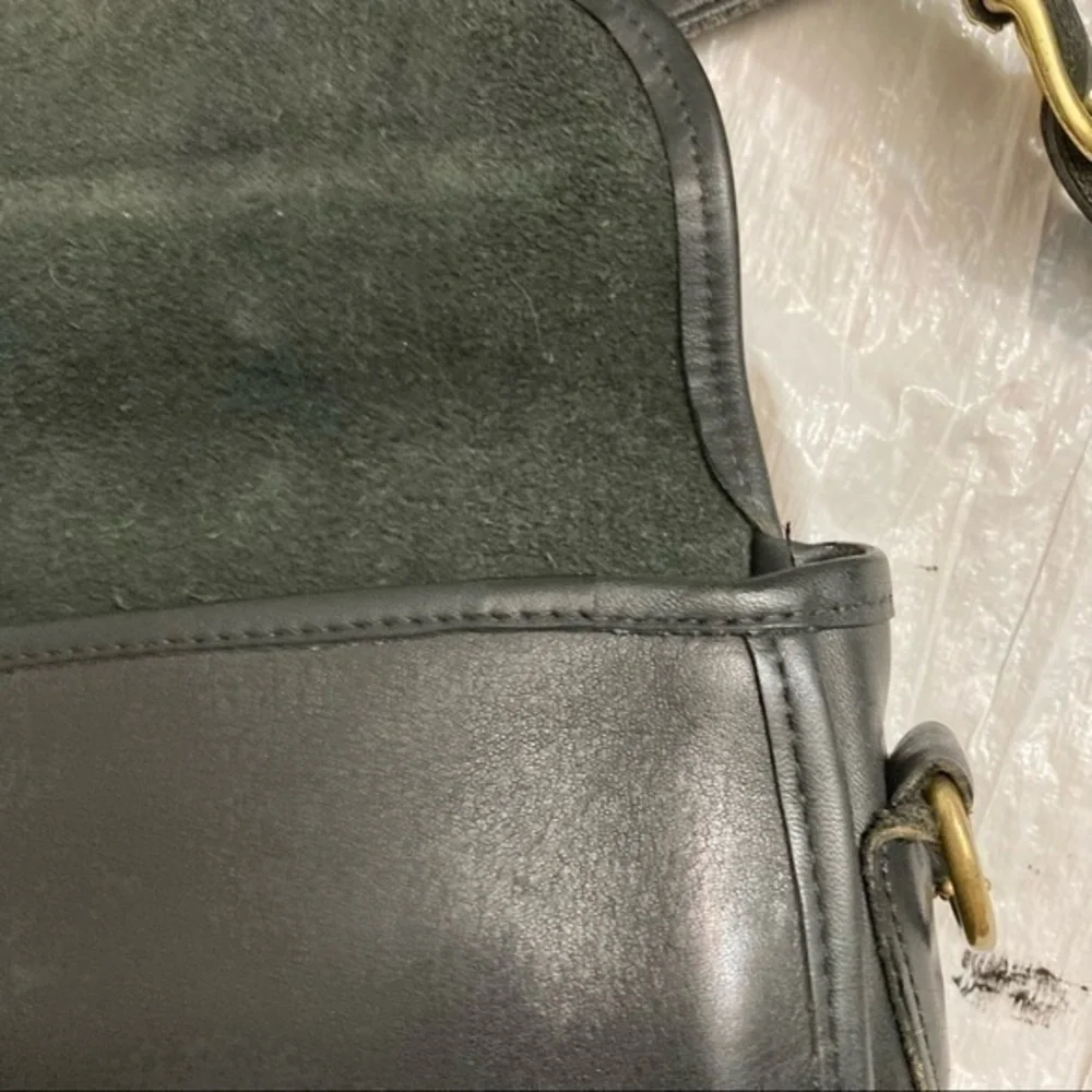 Coach vintage black leather Devon bag